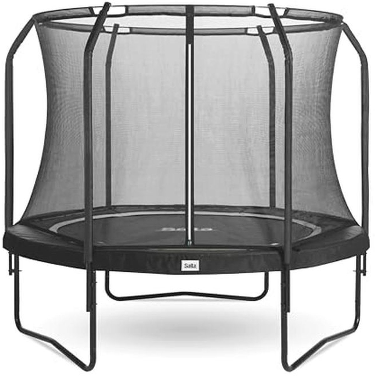 Trampoline met net - Ronde trampoline - Buiten spelen - Extra veren - 213 cm - Zwart
