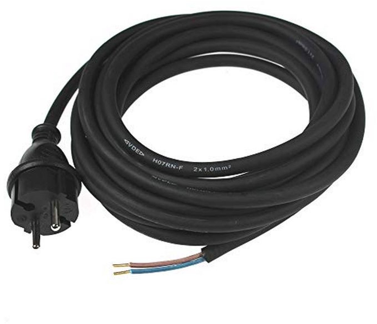 Aansluitkabel met Beschermende Contactstekker - 3 meter Rubberen Slanglengte, IP44, 230 V/16 A