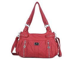 Angelkiss grote tasjes en handtassen van gewassen kunstleer voor vrouwen, crossbodytas, hobo, schoudertas, handtas, draagtas