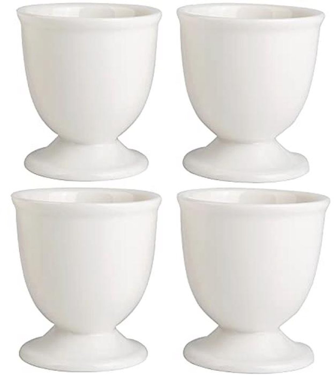 Set van 4 keramische eierbekers voor gekookte eieren