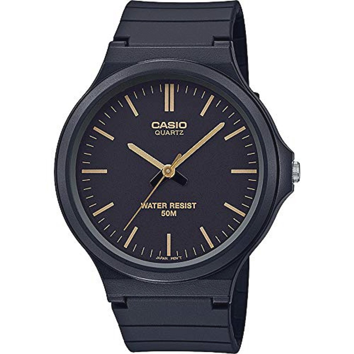 Casio Collectie, analoog, kwartshorloge met harsband, uniseks