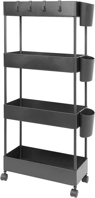 4-laags-slanke-opbergwagentje-voor-keuken-badkamer-en-kantoor
