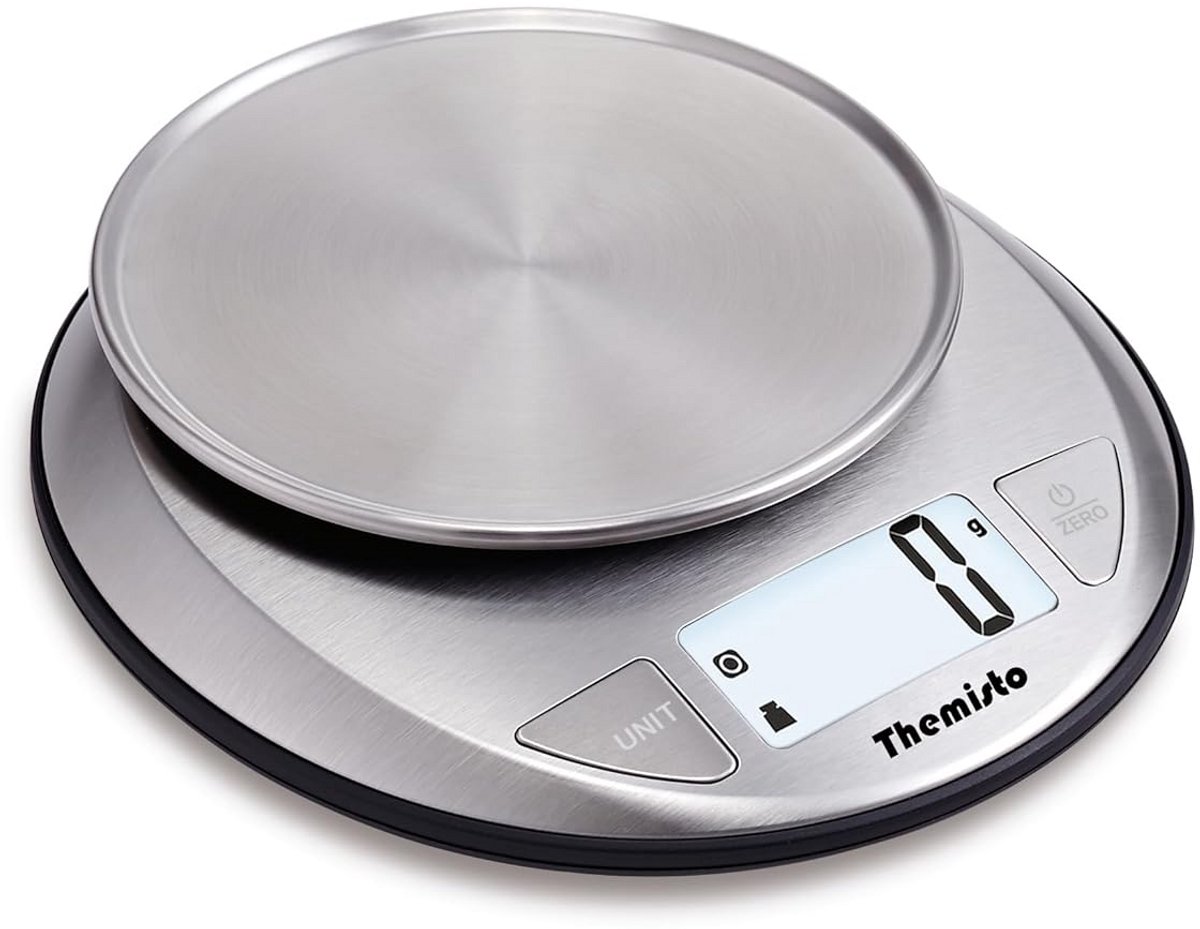 Digitale Keukenweegschaal Roestvrij Staal 5Kg met LCD-display