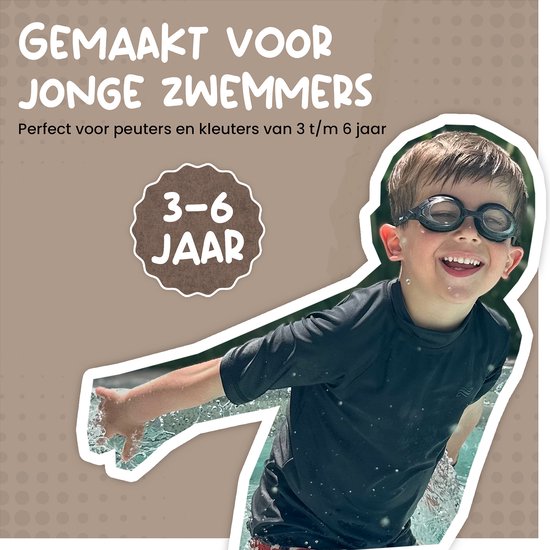 Mae Sy Maesy Kinder Zwembril Sammy - 3 t/m 6 Jaar - UV-Bescherming - Anti ...