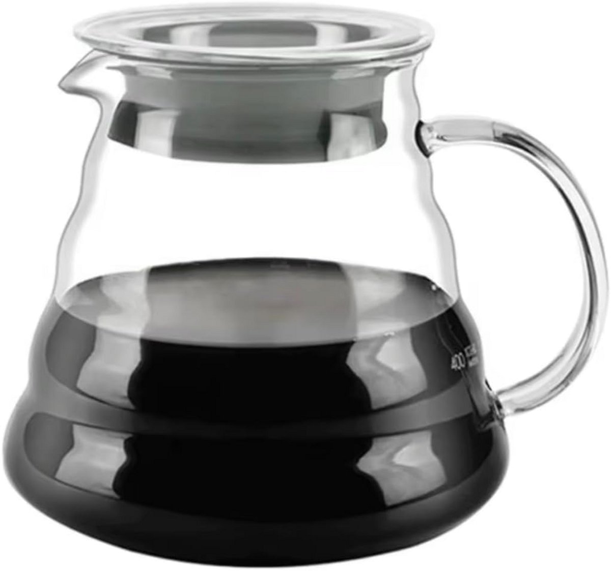 Zwarte RVS Zwanenhals Waterkoker 600ml voor Nauwkeurige Pour Over Koffie
