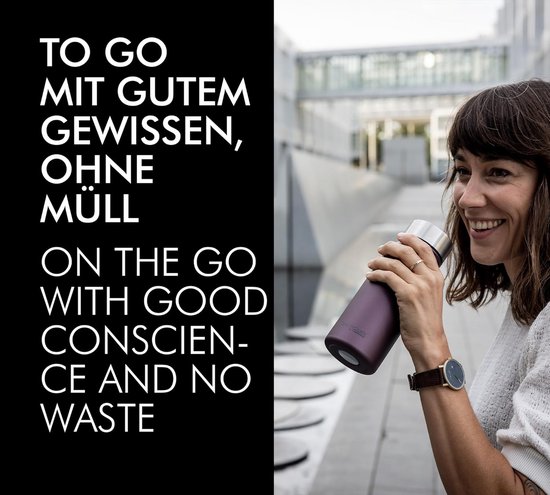 Isolatiebeker 0,35l - RVS Koffiebeker - Lekvrije Thermobeker - Vaatwasmachinebestendig en BPA-vrij — afbeelding 5