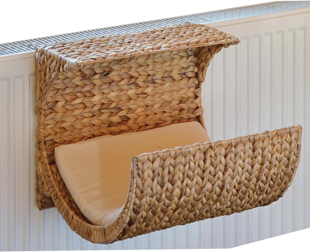 Zachte Radiator-ligstoel met Kussen in Waterhyacint voor Comfortabel Ontspannen