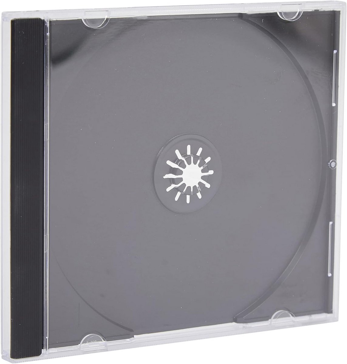 Set van 20 Dunne CD/DVD Hoezen met Zwart Schoteltje voor 1 Schijf