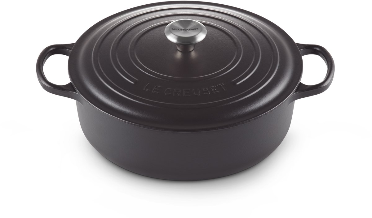 Le Creuset Signature Lage Braadpan Mat Zwart Ø 30cm 6,20l