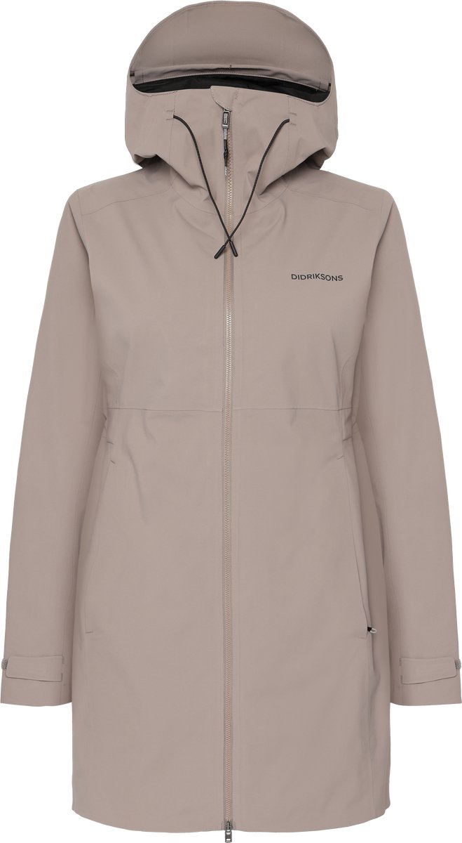 Didriksons BEA WNS PARKA 6 Dames Outdoorjas Ash Bruin