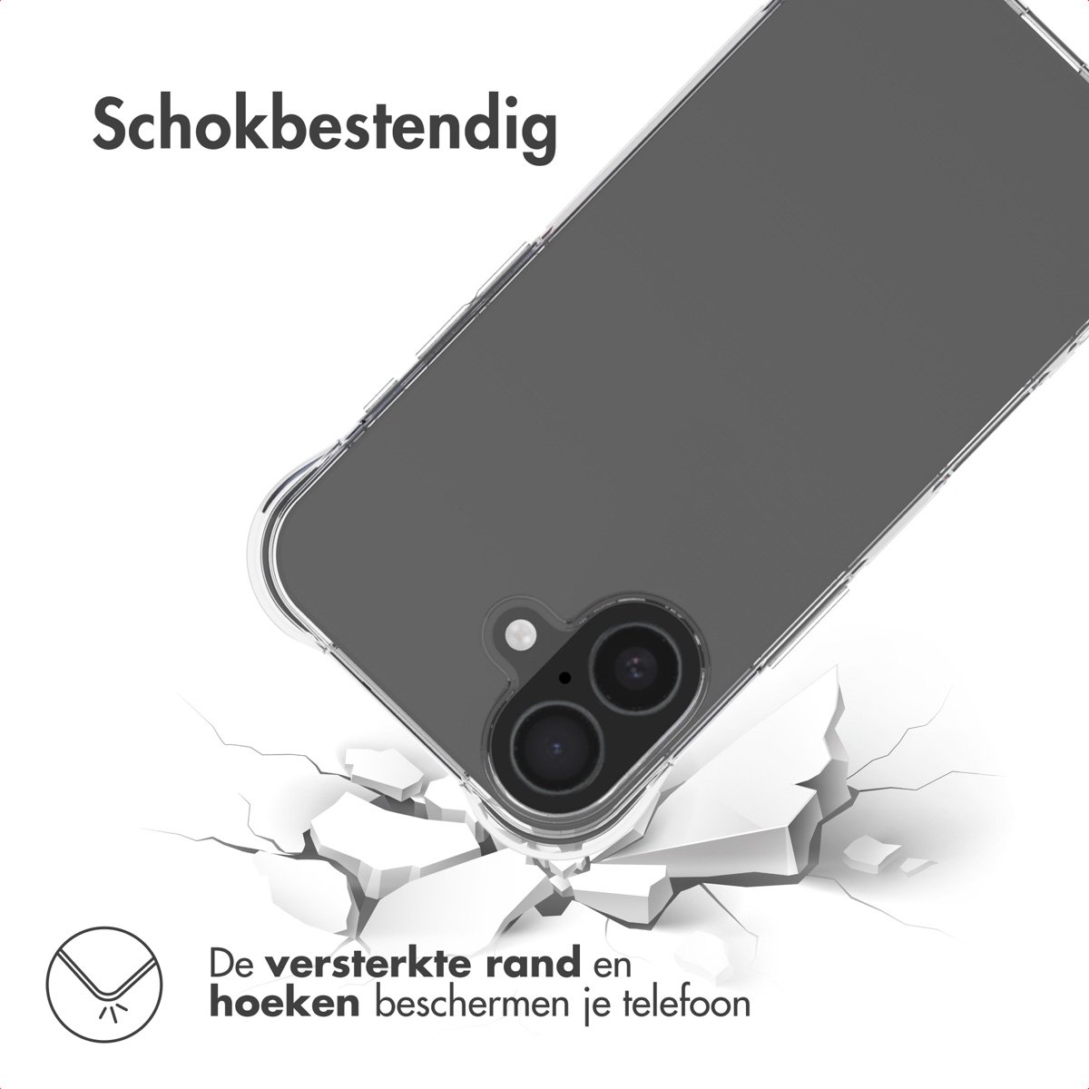 imoshion Hoesje - Geschikt voor Apple iPhone 17 - Shockproof Case - Transparant — cadeau in Cadeau-ideeën - foto 2