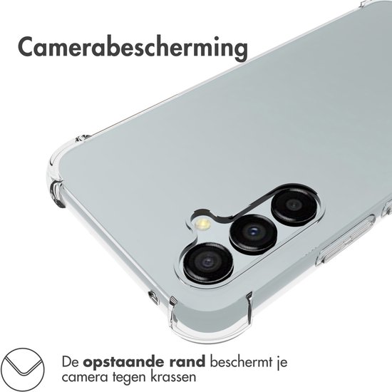 La coque transparente montre l'objectif de la caméra, protégé par un rebord surélevé.
