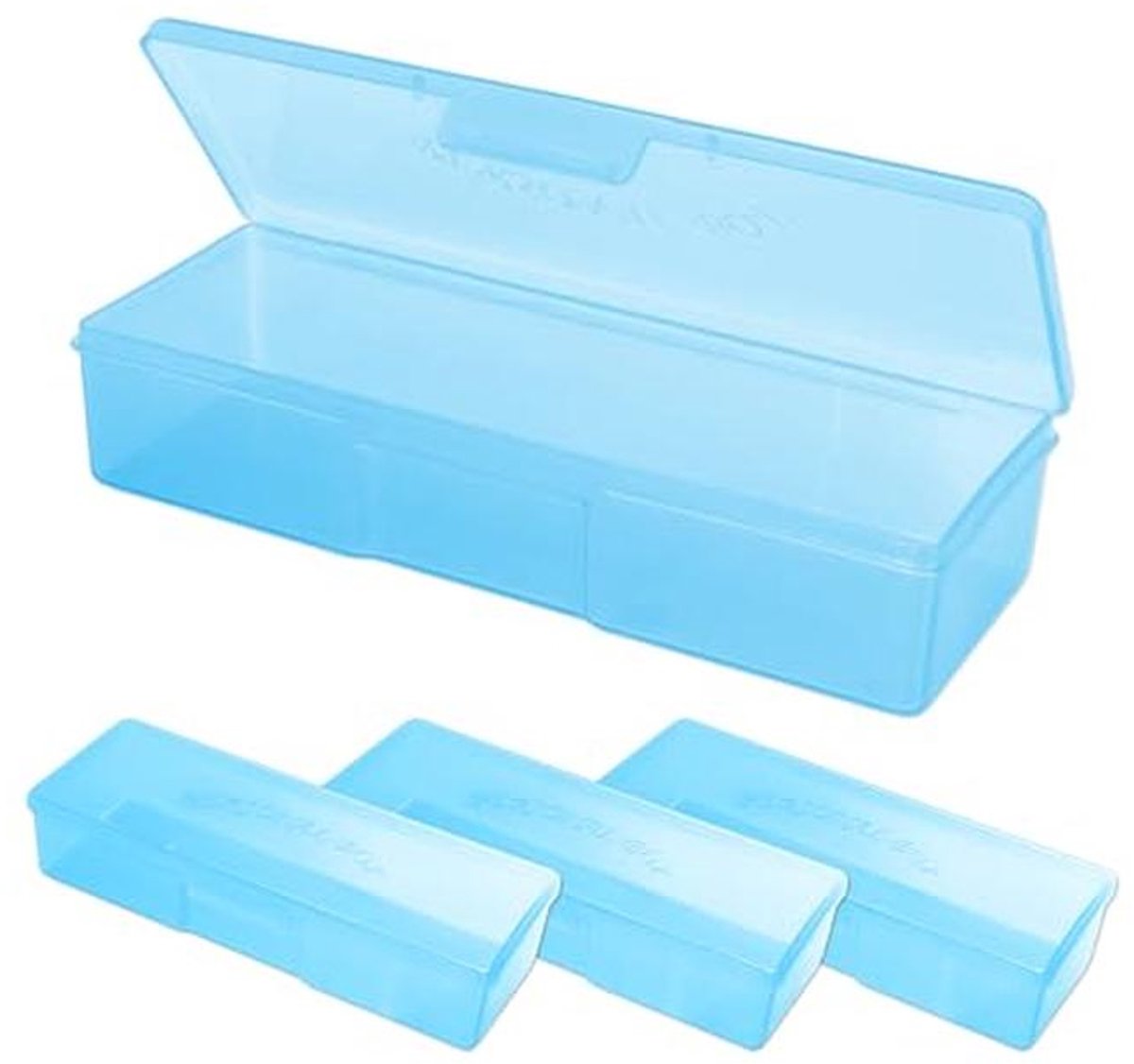 Ophangbox voor manicure en pedicure - Groot, blauw (4 stuks)