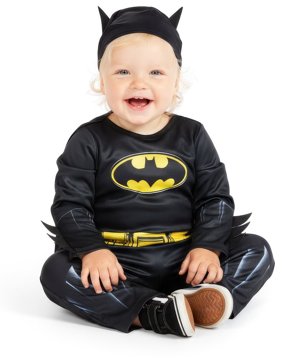 Riethmuller Batman kostuum voor baby's - Jumpsuit, cape en hoofdtooi - 2-3 jaar