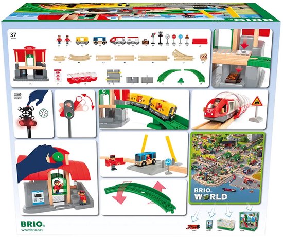 BRIO Centraal Stationset - 33989 - Treinbaan