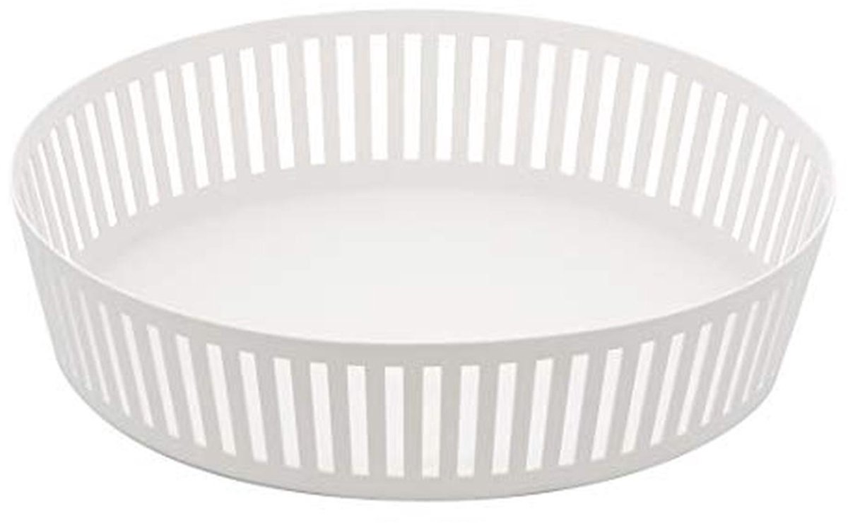 Moderne Fruitmand van Staal - Minimalistisch Design 25 x 25 x 5,5 cm