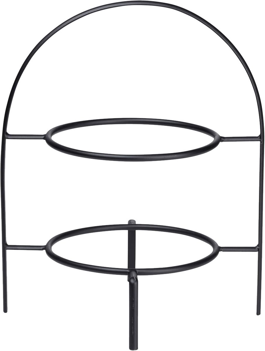 Etagère van roestvrij staal, 28 cm - Trendy en modern voor elke woonkamer