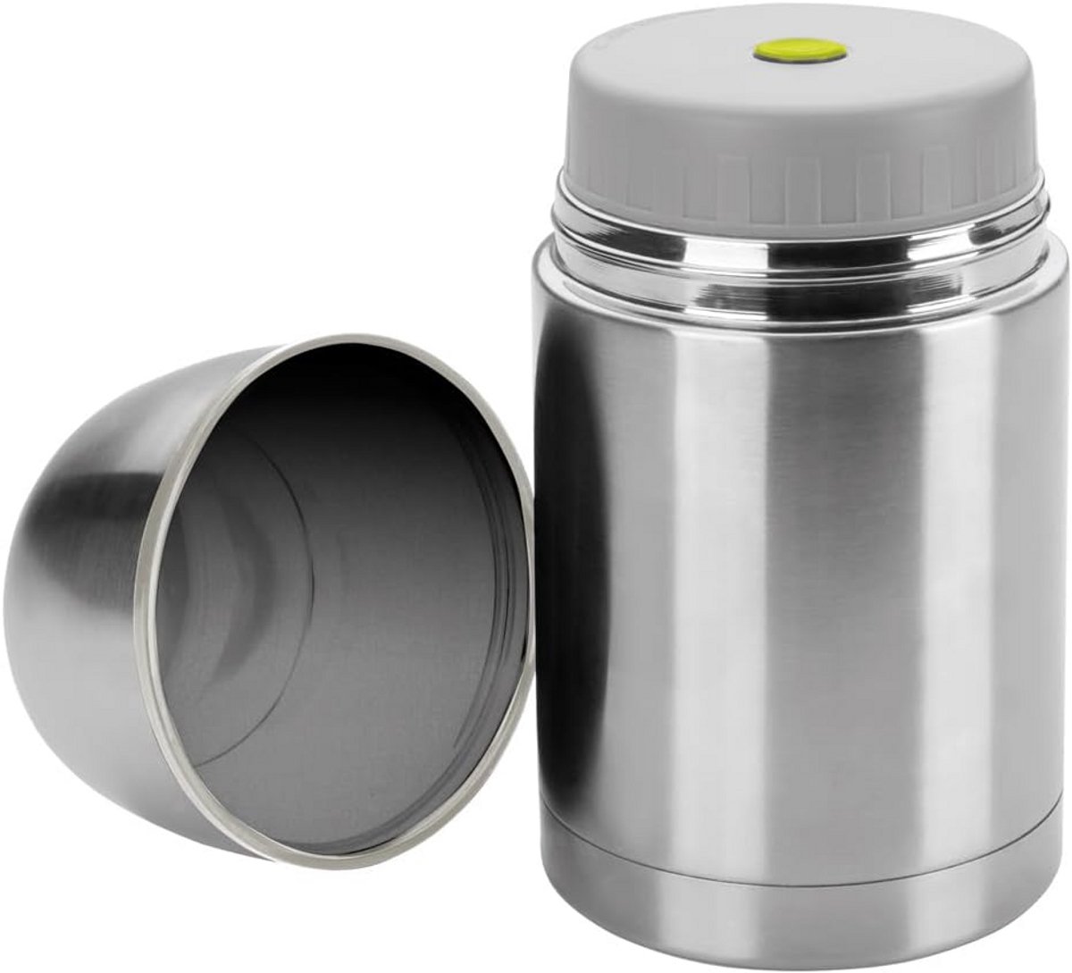 Thermosfles voor vast voedsel, 1000 ml, roestvrij staal, dubbele wand