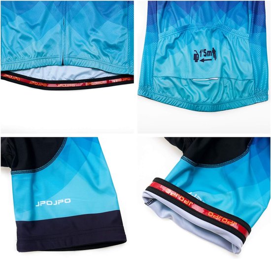 Korte Mouw Wielershirt voor Mannen - Ademend en Sneldrogend Bike Top — afbeelding 3