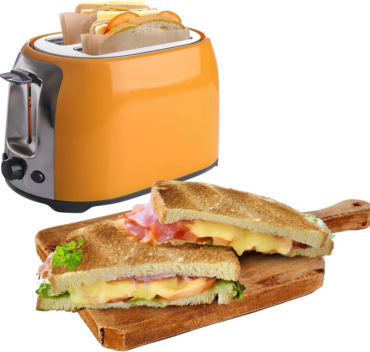 Houdbare Toastzakjes voor Broodroosters, Set van 100 Stuks