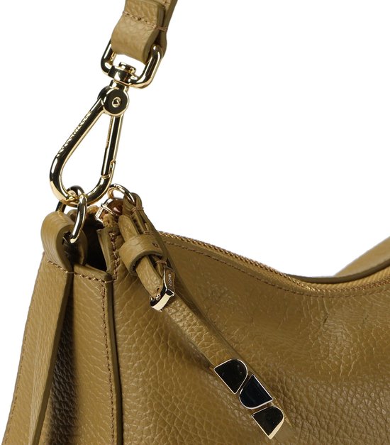 COCCINELLE Cuir sac à épaule bandoulière Nory Shoulderbag Seagrass kaki