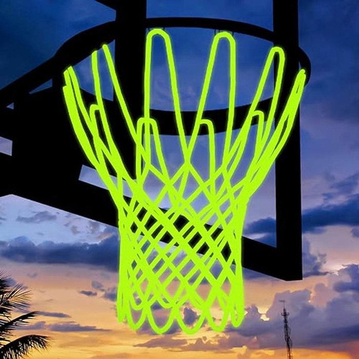 Upgrade Outdoor Basketbalnet voor Alle Weerelementen - 12 Lussen