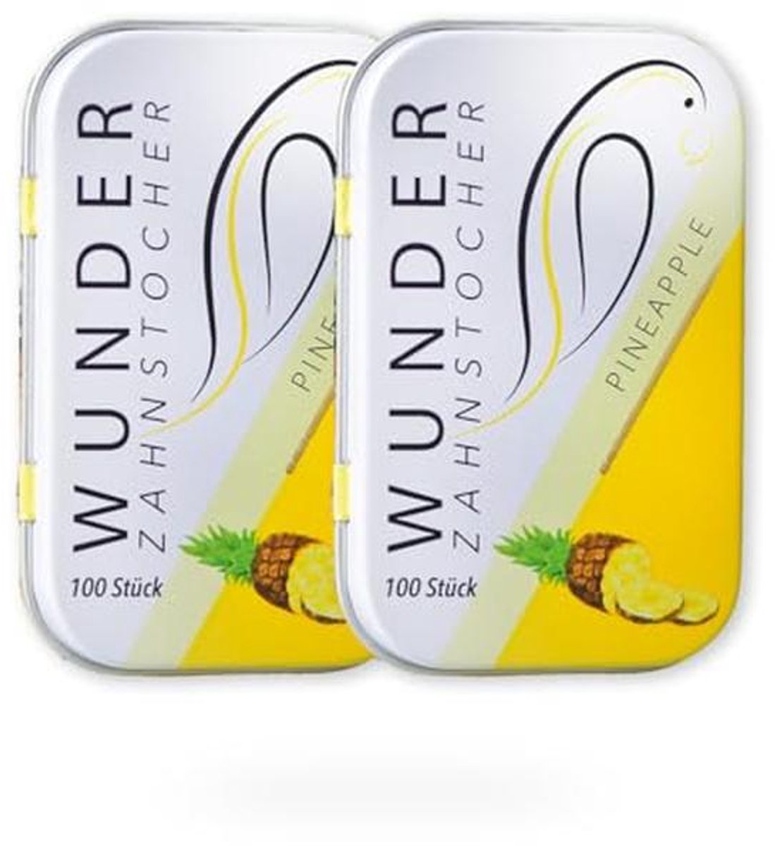 Smaakvolle Tandenstokers voor Frisse Adem - 2-Pack (Ananas)