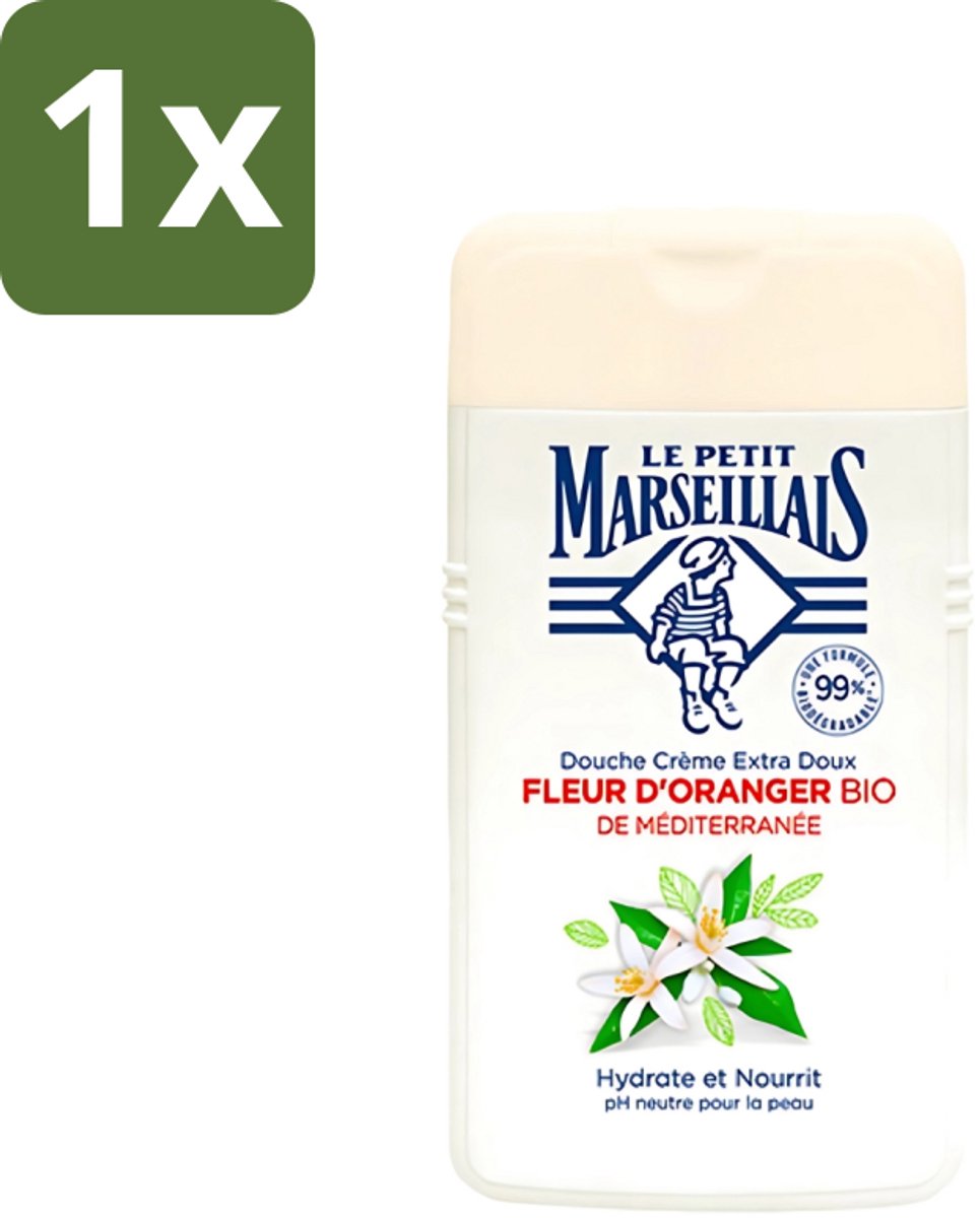 Le Petit Marseillais - Douchecrème - Oranjebloesem - Hydraterend - 250ml - 1 stuk