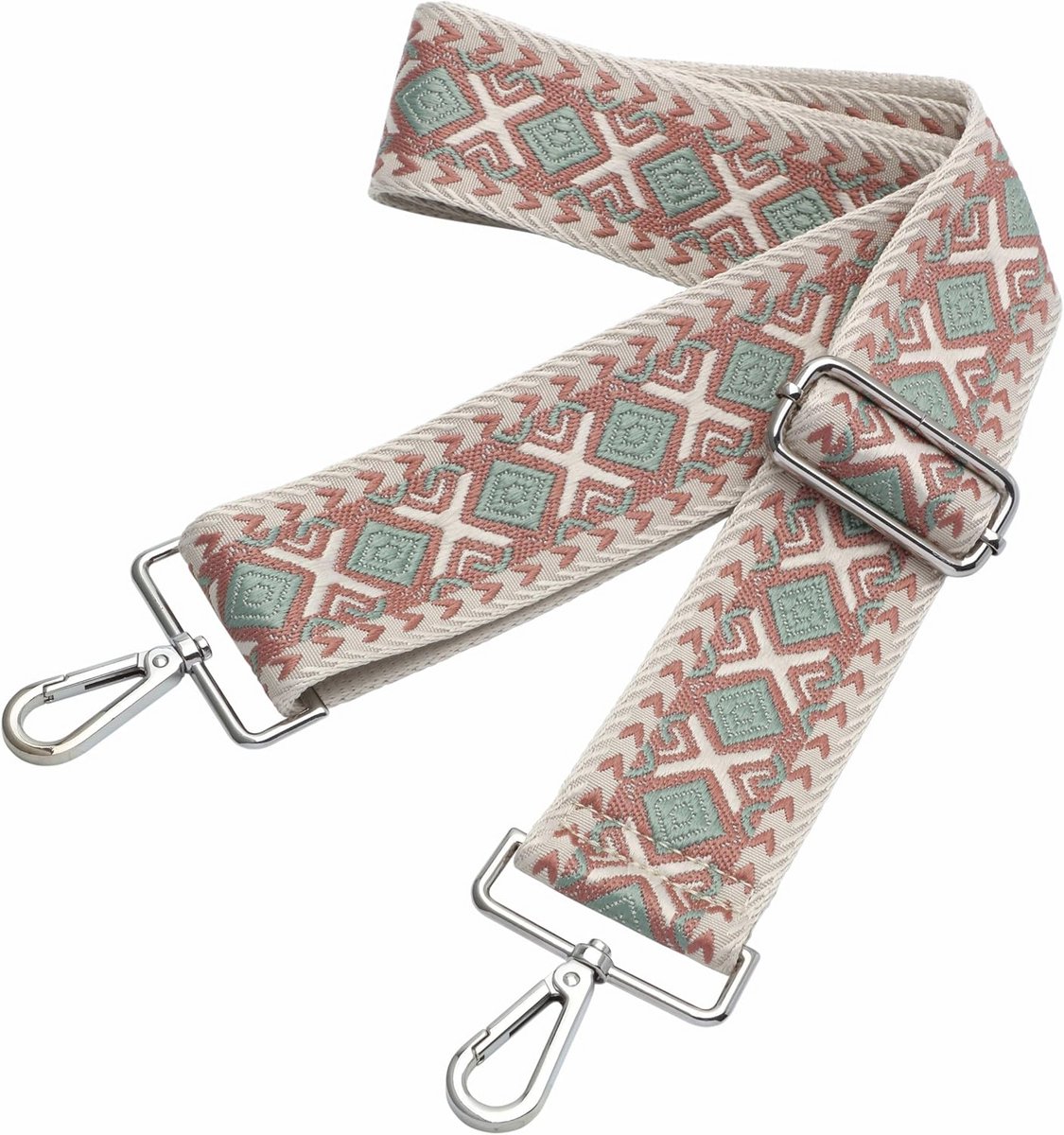 Verstelbare Brede Schouderriem voor Crossbody Tassen - Multi-Patroon Canvas Riemen