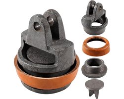 Vervangingszuiger Geschikt voor handpomp, reserveonderdelen Geschikt voor handpomp, complete set met leren hoes, afdichtring Geschikt voor handpomp
