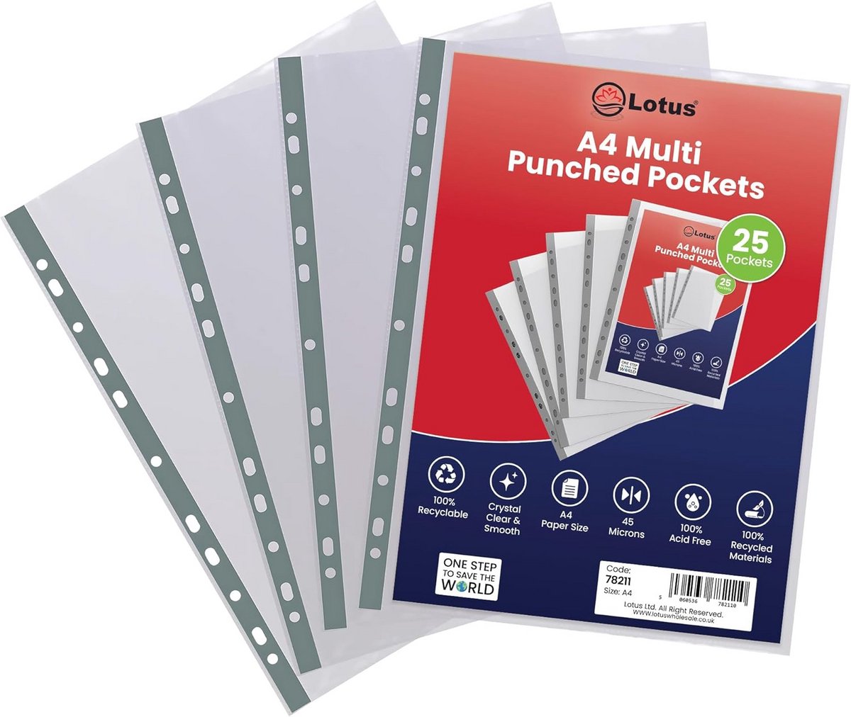 Transparante A4 Zak 90 Micron - 25 Stuks - Stevige en Glasheldere Document Bescherming