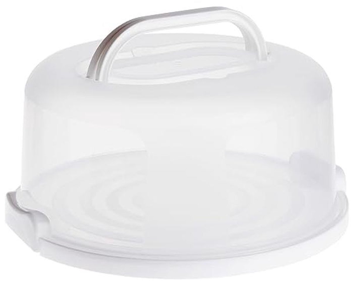 Ronde taartdrager met deksel en handvat - 12 inch dessertbewaarcontainer