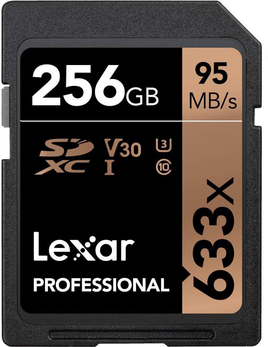 Lexar SDXC Geheugenkaart 256GB 633X UHS-I