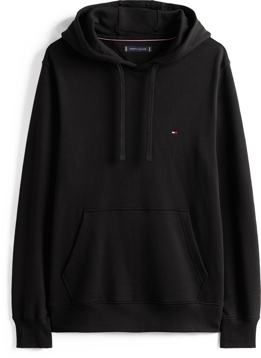 Tommy Hilfiger heren hoodie katoen - zwart