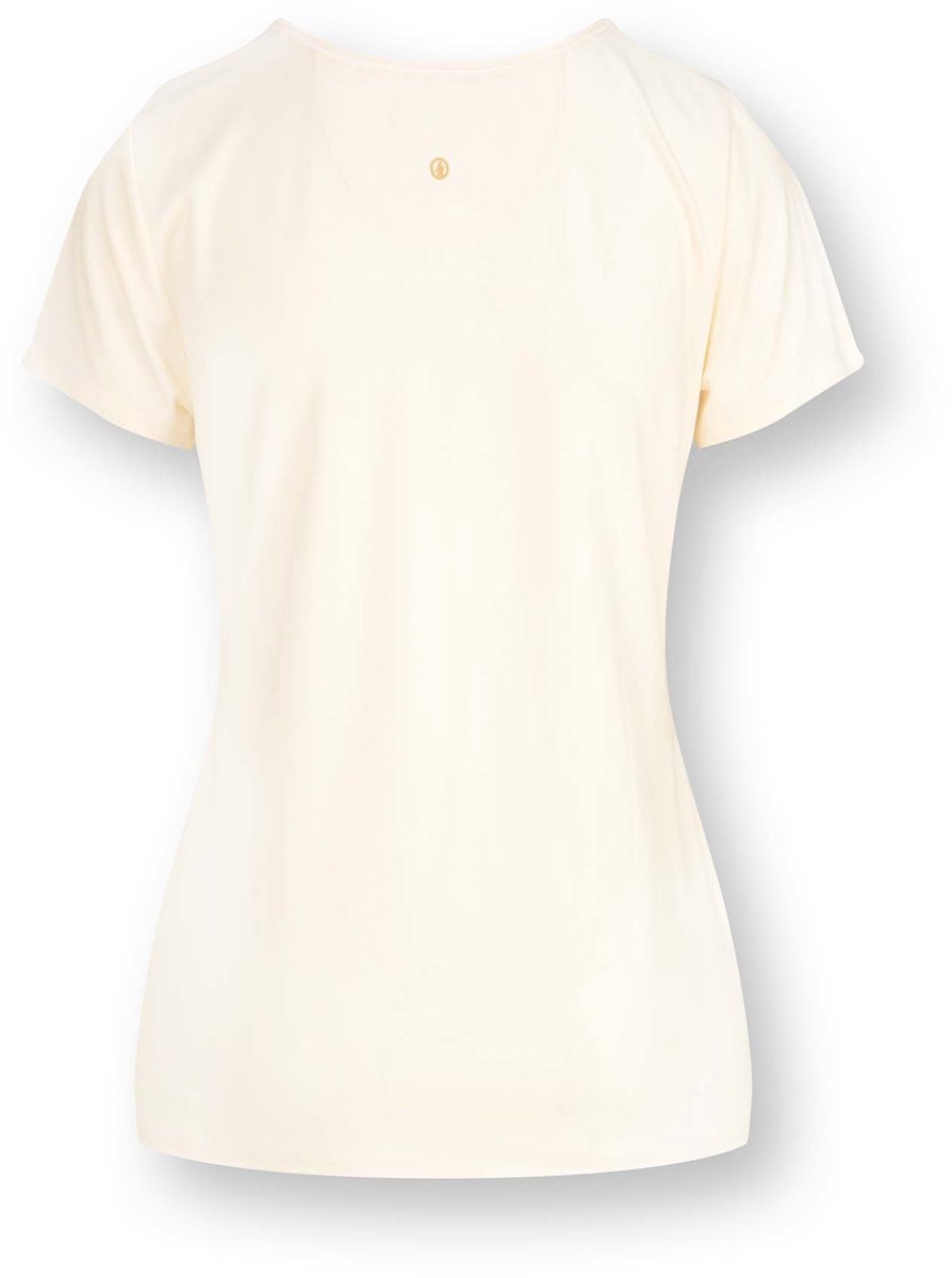 Pip Studio - Toy Pyjama t-shirt - Korte mouw Dames - Loungewear - Solid - Gebroken wit - XL