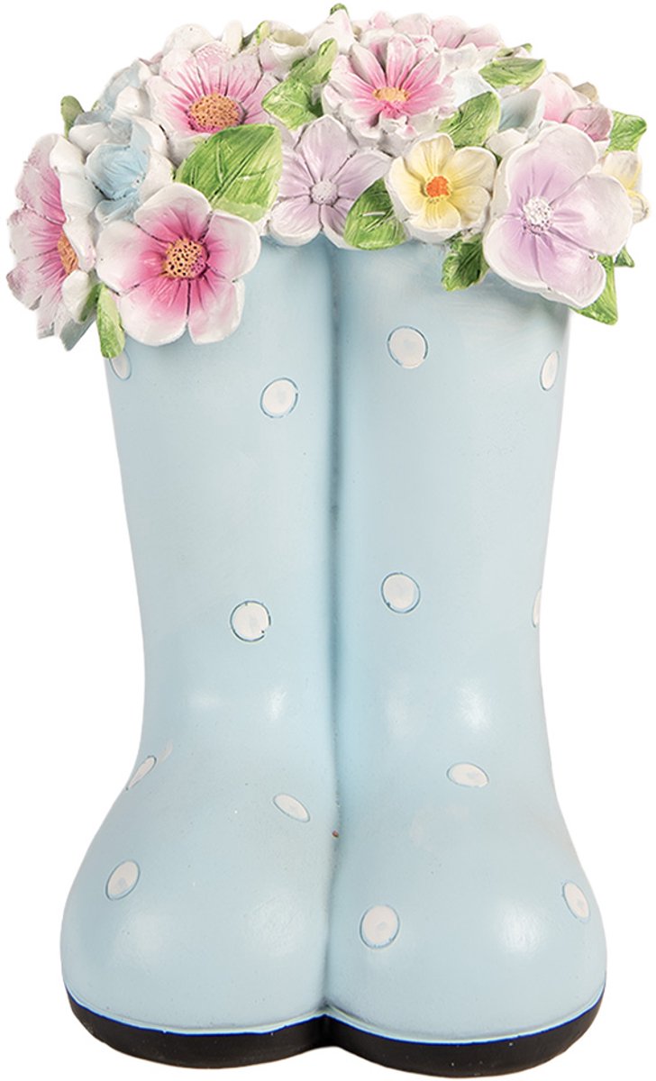 Decoratie Beeld Laars 20x18x26 cm Blauw Kunststof