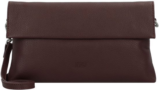 JOST Leren Koppeling Schoudertas Vika Clutch Wine (rood)paars