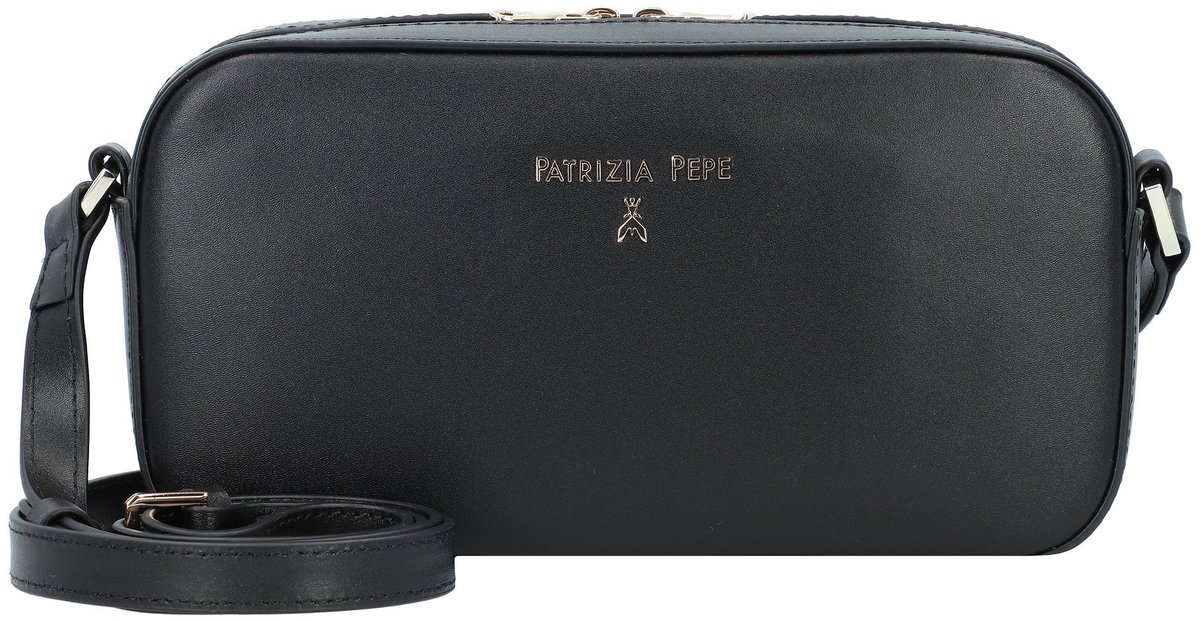 Patrizia Pepe Graphic Case Schoudertas Leer 18.5 cm - Dames - nero