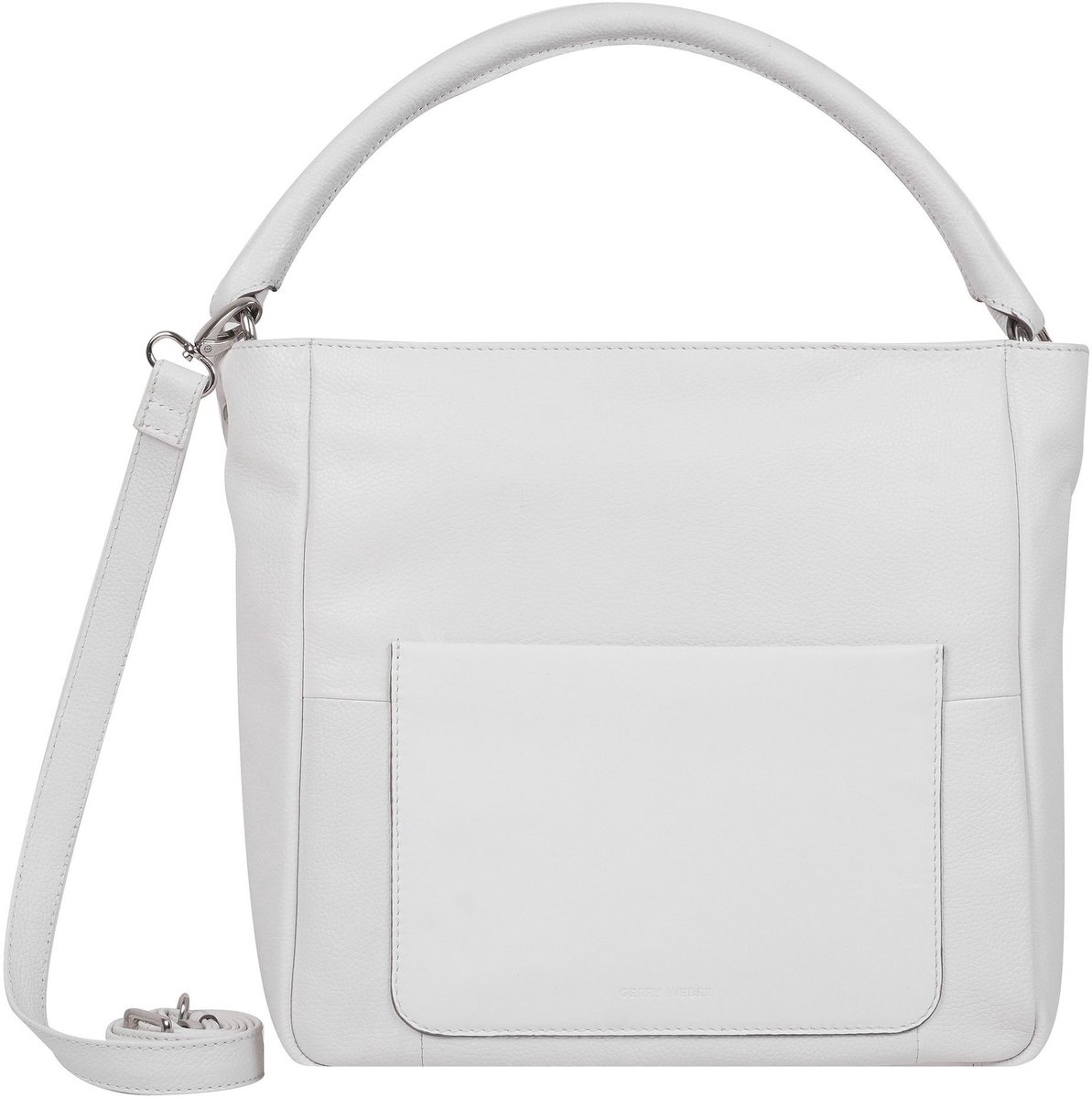 GERRY WEBER Leren Schoudertas Ascona Hobo White Wit