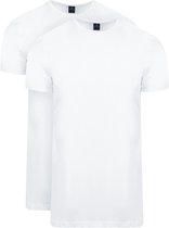 Suitable - Ota T-Shirt Ronde Hals Wit 2-Pack - Heren - Modern-fit