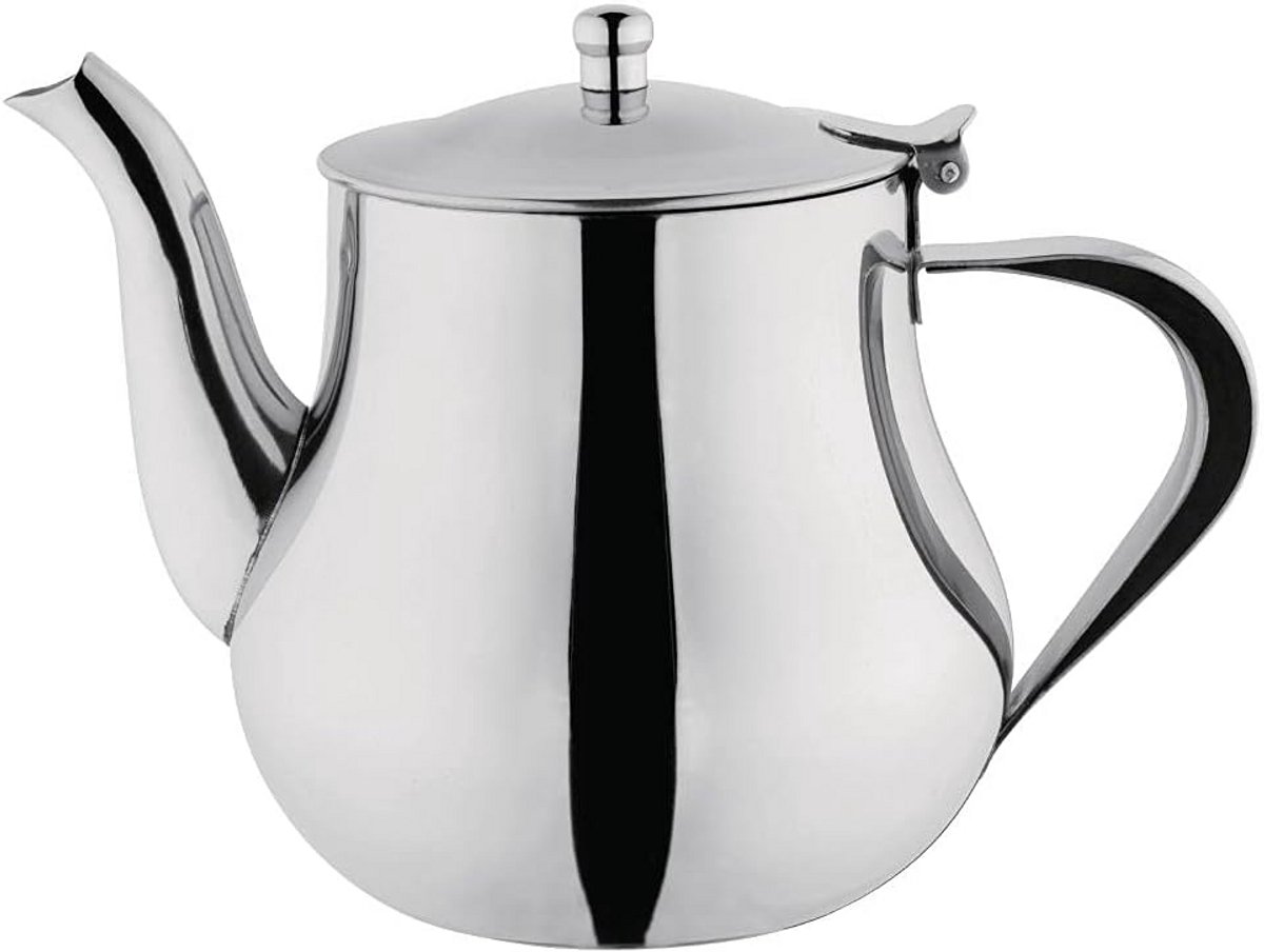 Arabische theepot 1 liter roestvrij staal met infuser