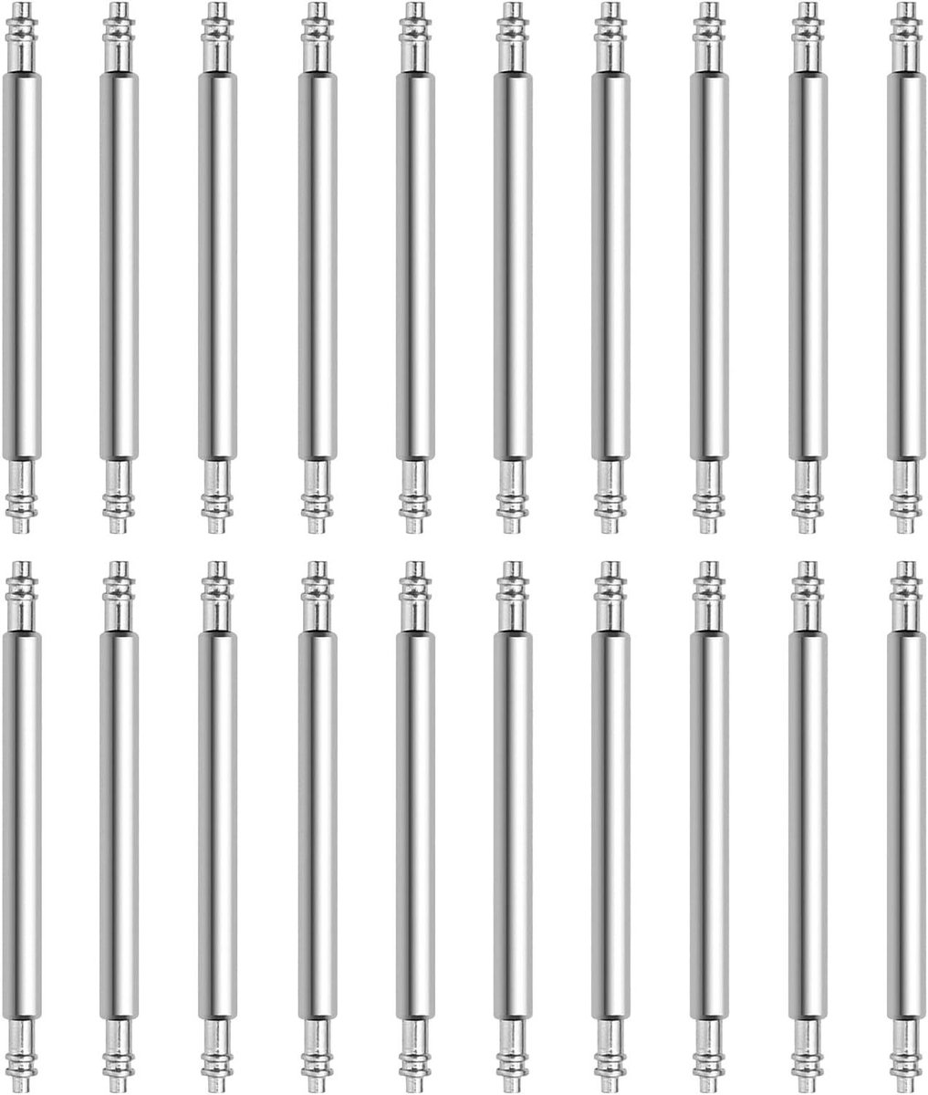 Egoods - Set van 20 pennen voor het verwijderen van horlogebandjes - Geschikt voor 18 mm bandjes