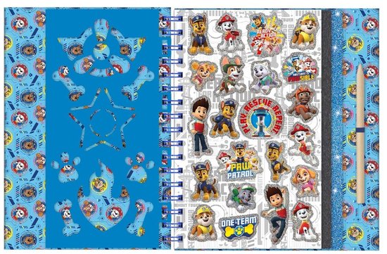 PAW Patrol Totum vakantie doeboek luxe kraskaarten- en kleurboek / creatief speelgoed jongens en meisjes junior scratch art - A5 harde kaft