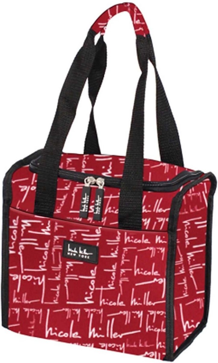 Geïsoleerde lunchbox 11 inch - draagbare koeltas handtekening rood