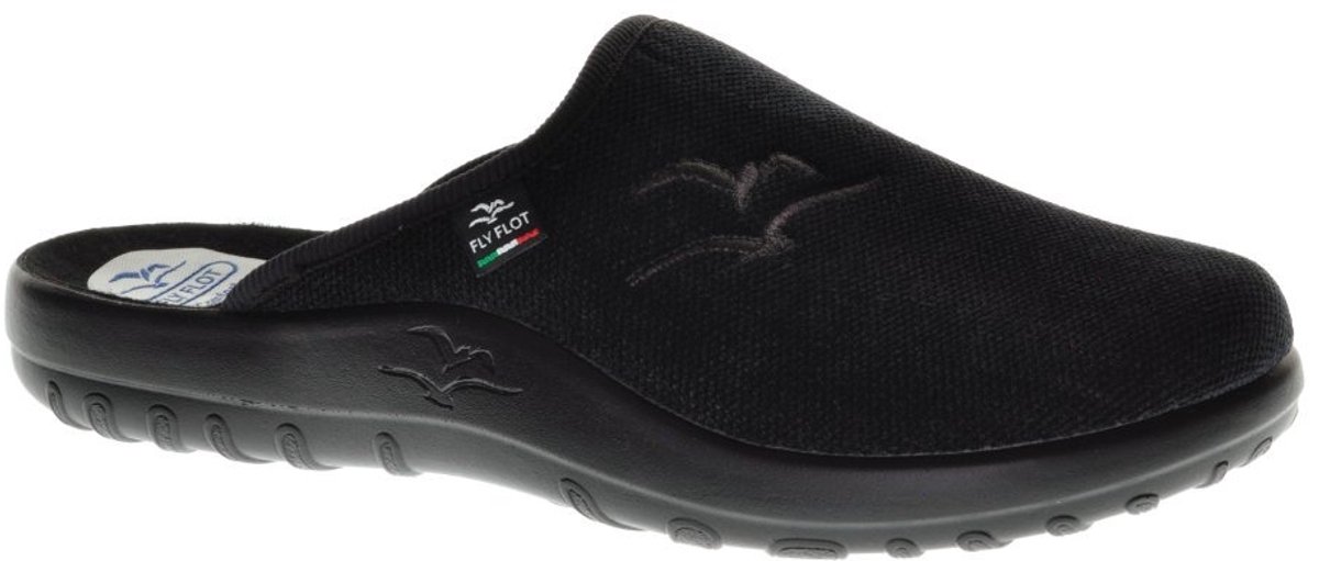Zwarte Pantoffls Fly Flot maat 40