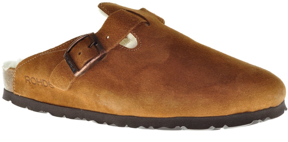 Rohde Camel Pantoffel Suède
