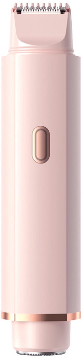 Comfort 2-in-1 elektrisch scheerapparaat voor dames, Scheerapparaat met dubbele kop, dubbele kop bikinitrimmer voor vrouwen, IPX7 waterdicht lichaamshaartrimmer en gezichtshaarverwijderaar voor bikini