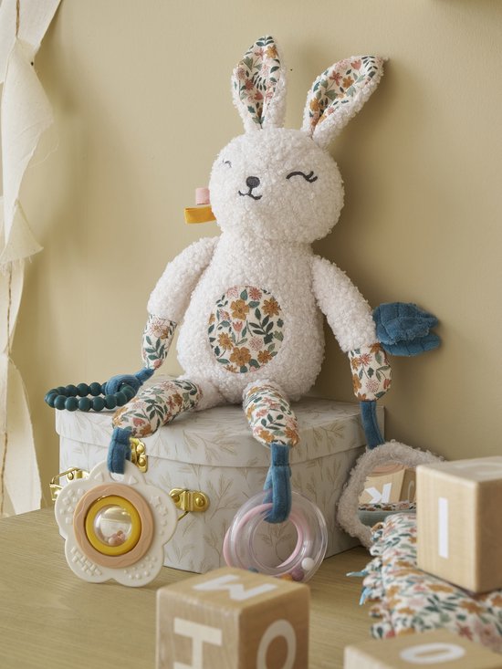Vertbaudet Kleine activiteitenknuffel giraf RETRO FLOWERS van Vertbaudet — afbeelding 3
