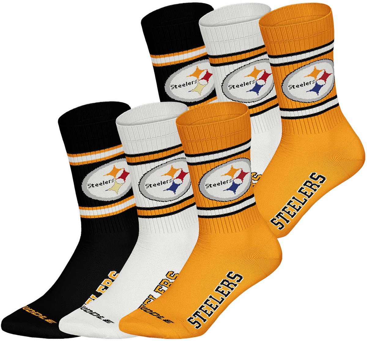Huddle Freizeitsocken Pittsburgh Steelers Crew