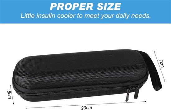 2-delige insuline gekoelde reisdoos - Koelbox - Diabetes tas - Insuline gekoelde harde koffer - Insulinepen etui - Geschikt voor insulinepennen - Geschikt voor dagelijks gebruik en reizen — afbeelding 5